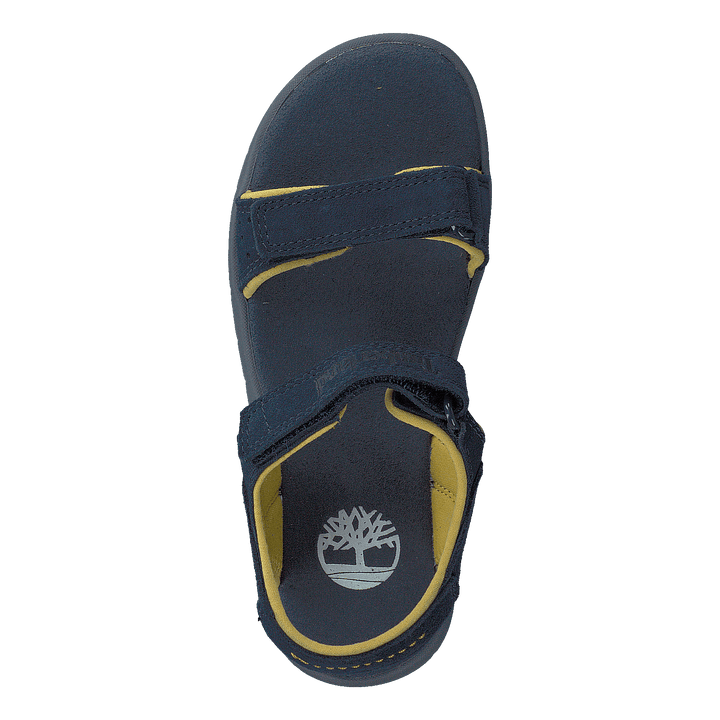 Nubble L/f 2 Strap Sandal Basi Black Iris