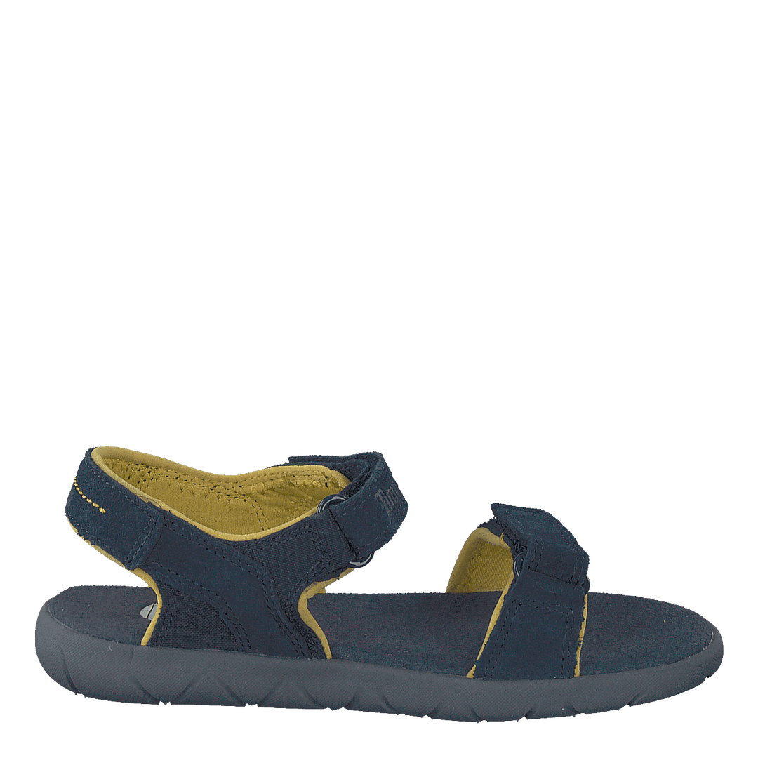 Nubble L/f 2 Strap Sandal Basi Black Iris