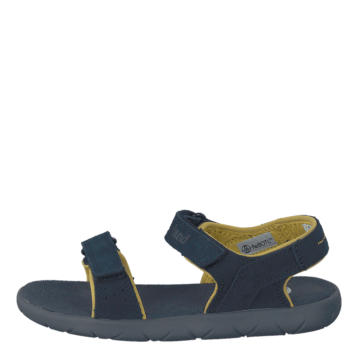 Nubble L/f 2 Strap Sandal Basi Black Iris