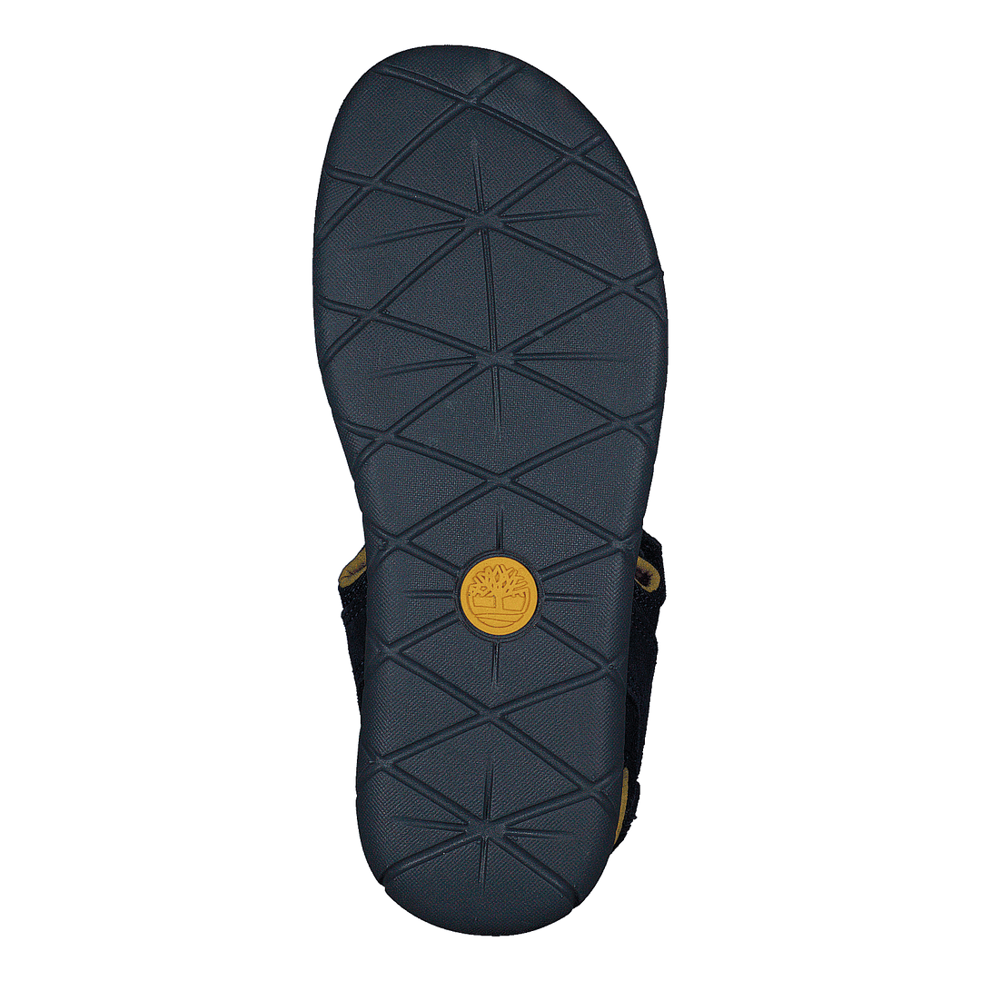 Nubble L/f 2 Strap Sandal Basi Black Iris