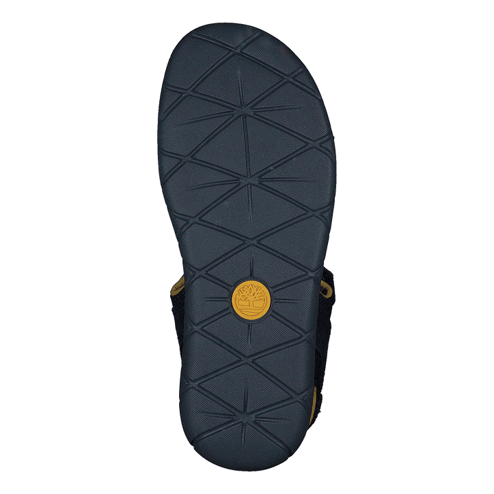 Nubble L/f 2 Strap Sandal Basi Black Iris