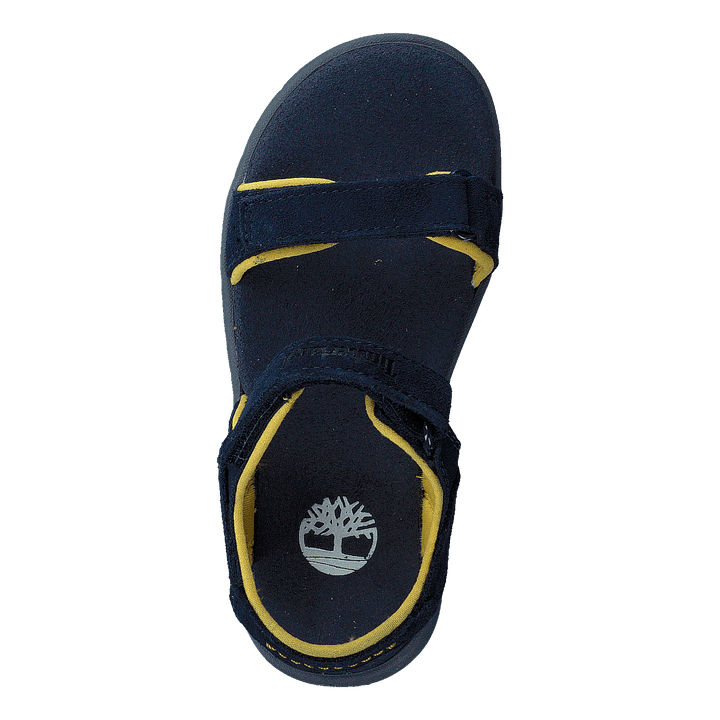 Nubble L/f 2 Strap Sandal Basi Black Iris