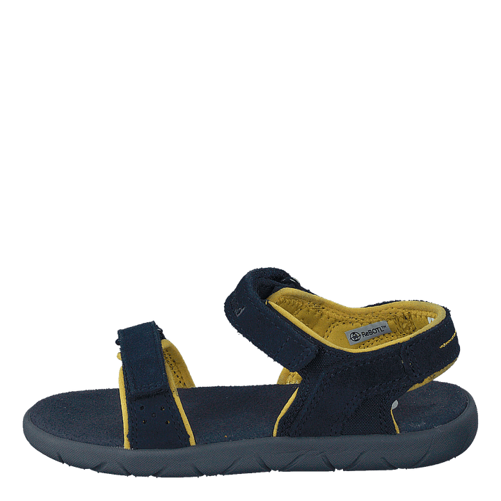 Nubble L/f 2 Strap Sandal Basi Black Iris