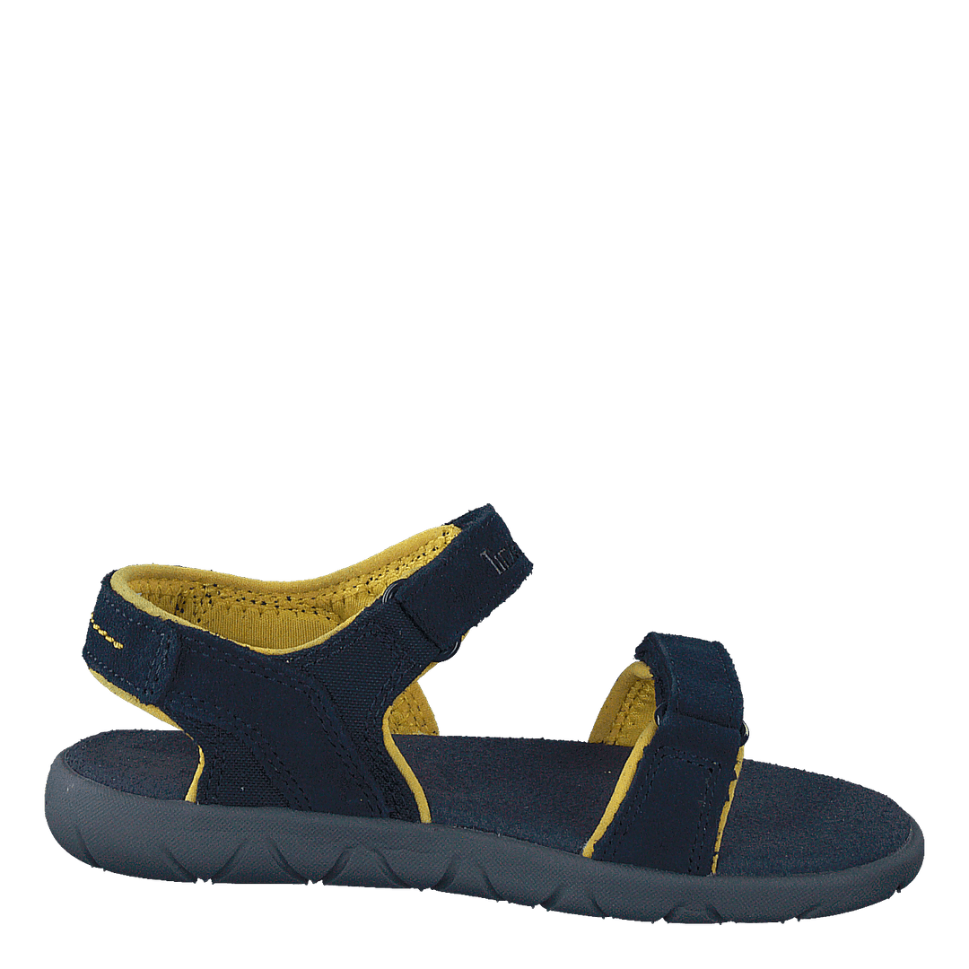 Nubble L/f 2 Strap Sandal Basi Black Iris