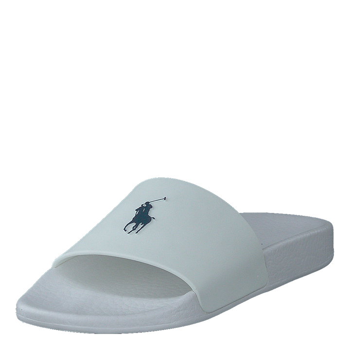 Signature Pony Slide White/Navy Pp