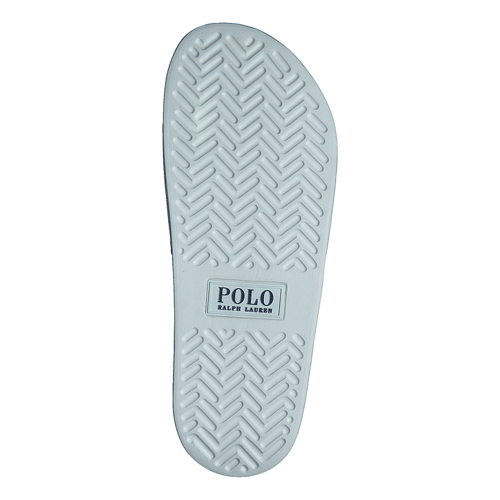 Signature Pony Slide White/Navy Pp