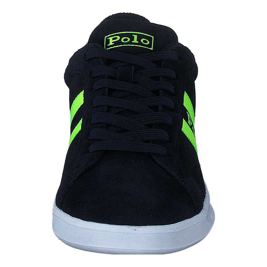 Heritage Court II Suede Sneaker Hunter Navy/Safety Yellow Polo