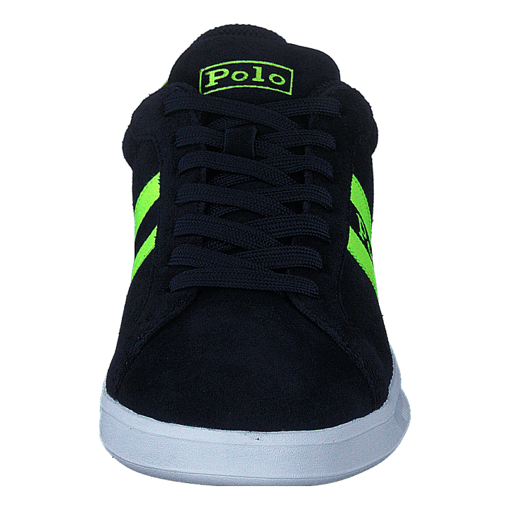Heritage Court II Suede Sneaker Hunter Navy/Safety Yellow Polo