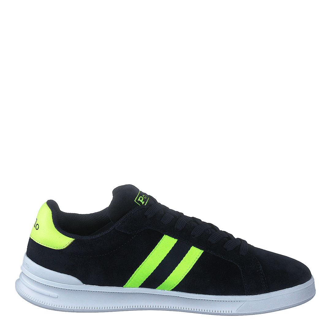 Heritage Court II Suede Sneaker Hunter Navy/Safety Yellow Polo