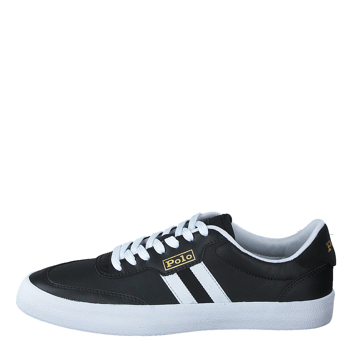 Court Leather Sneaker Black White