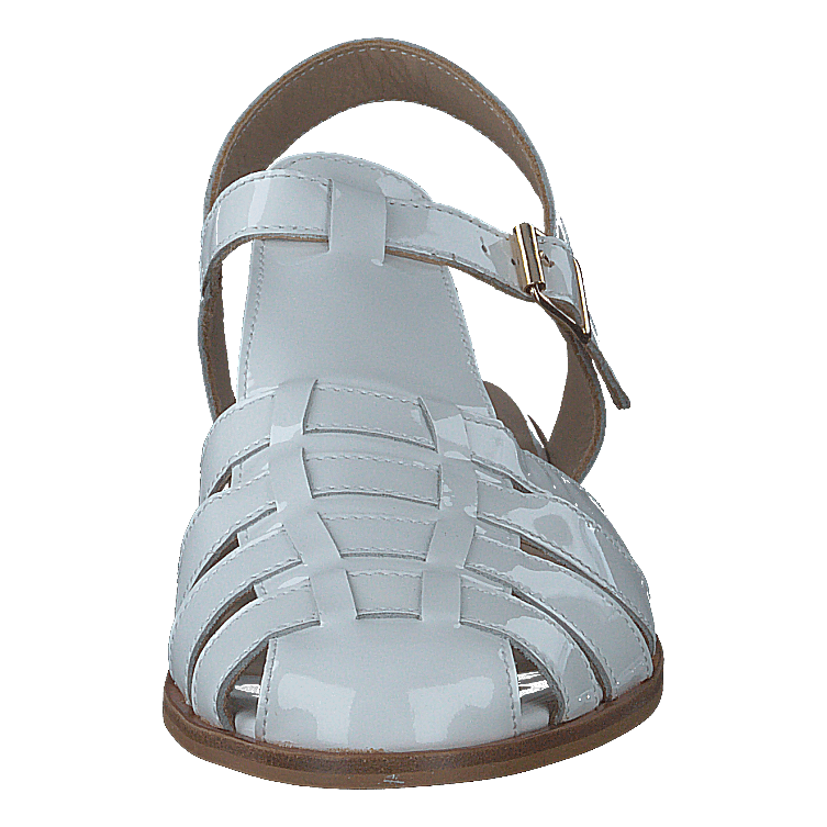 Strap Sandal With Buckle White