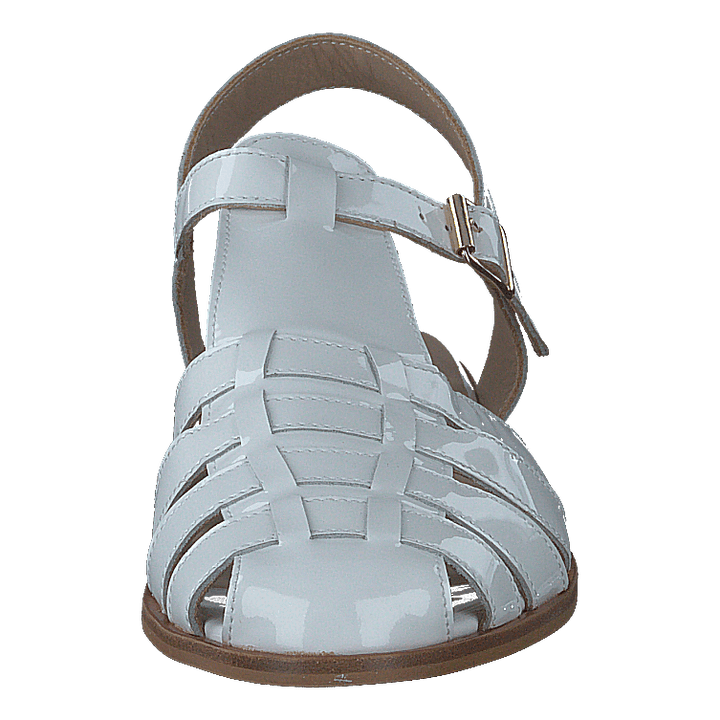 Strap Sandal With Buckle White
