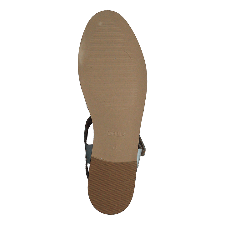 Strap Sandal With Buckle White
