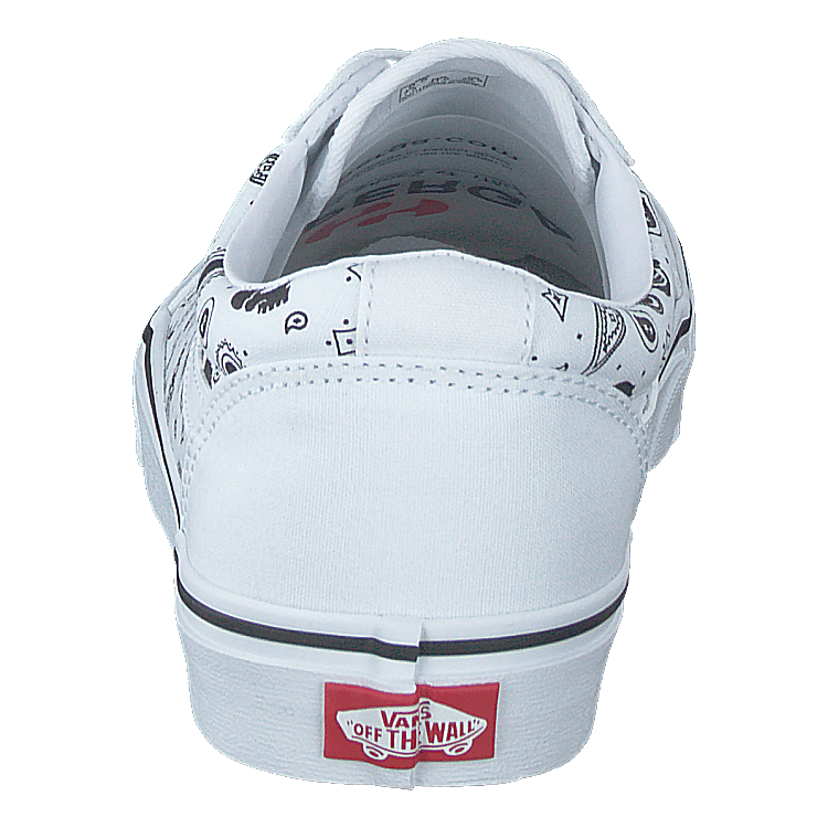 Mn Ward (skull Bandana) White/white