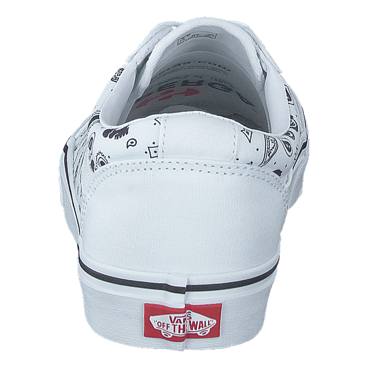 Mn Ward (skull Bandana) White/white