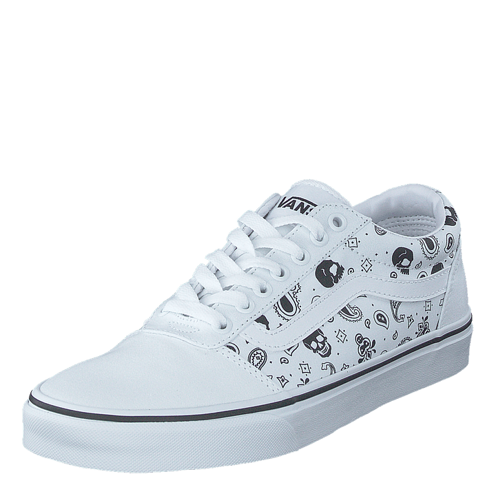 Mn Ward (skull Bandana) White/white