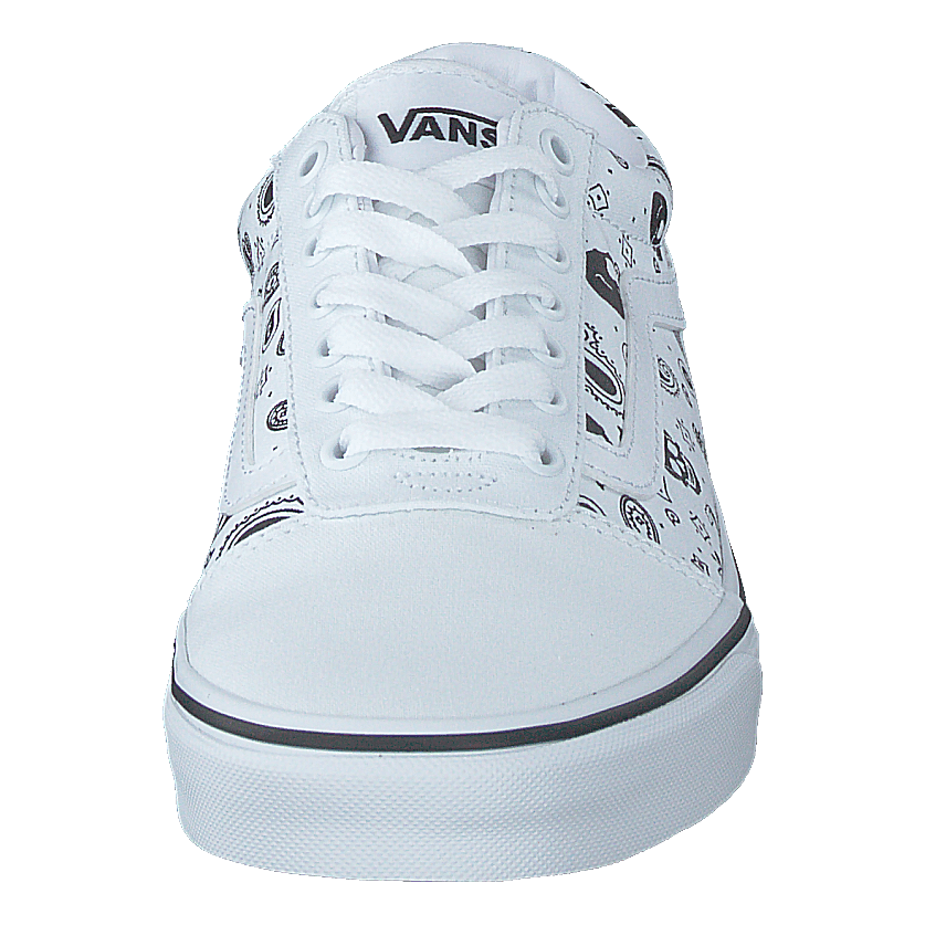 Mn Ward (skull Bandana) White/white