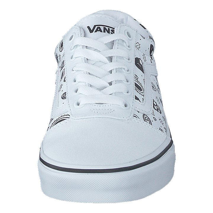 Mn Ward (skull Bandana) White/white