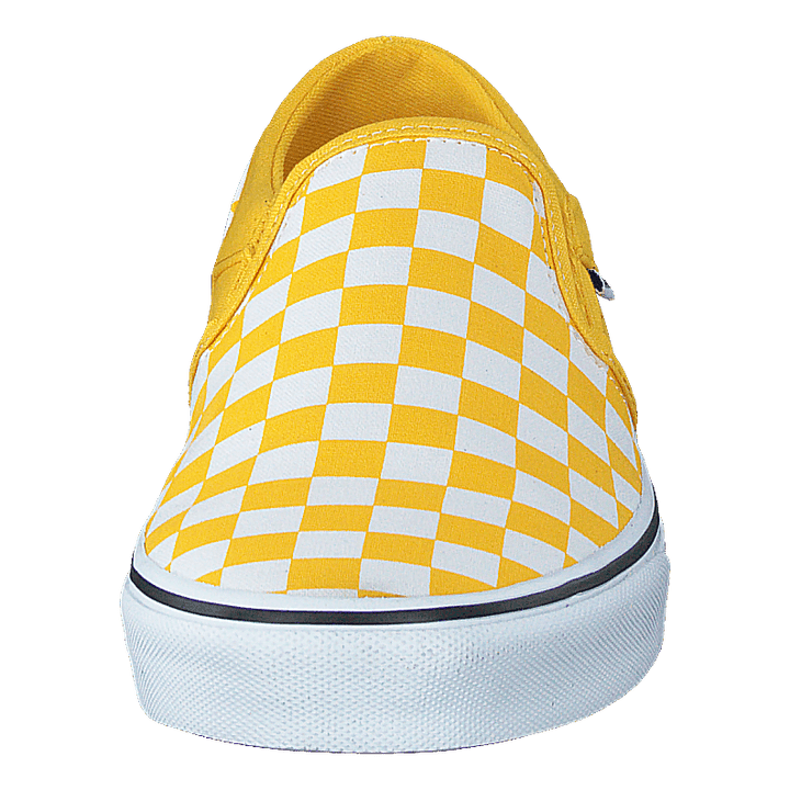 Wm Asher (checkerboard) Freesia/white