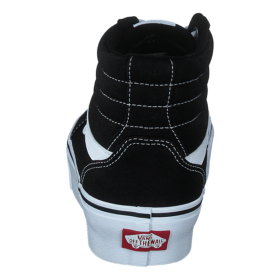 Wm Filmore Hi Platform (canvas) Black/white - Heppo.com