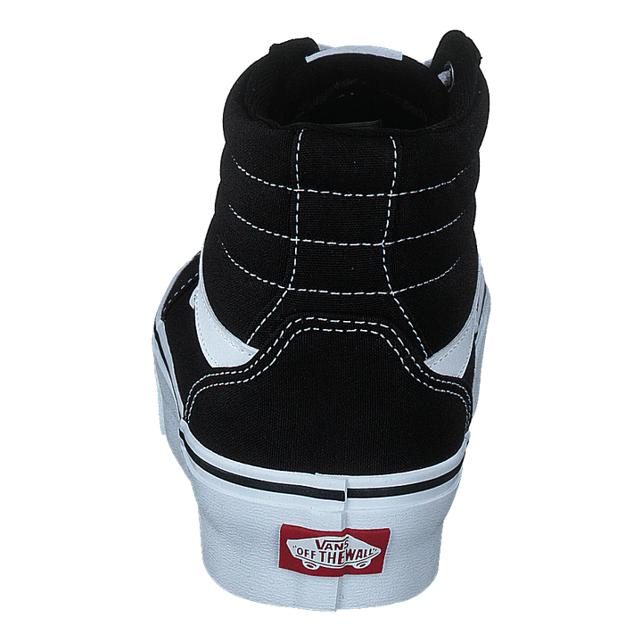Wm Filmore Hi Platform (canvas) Black/white - Heppo.com