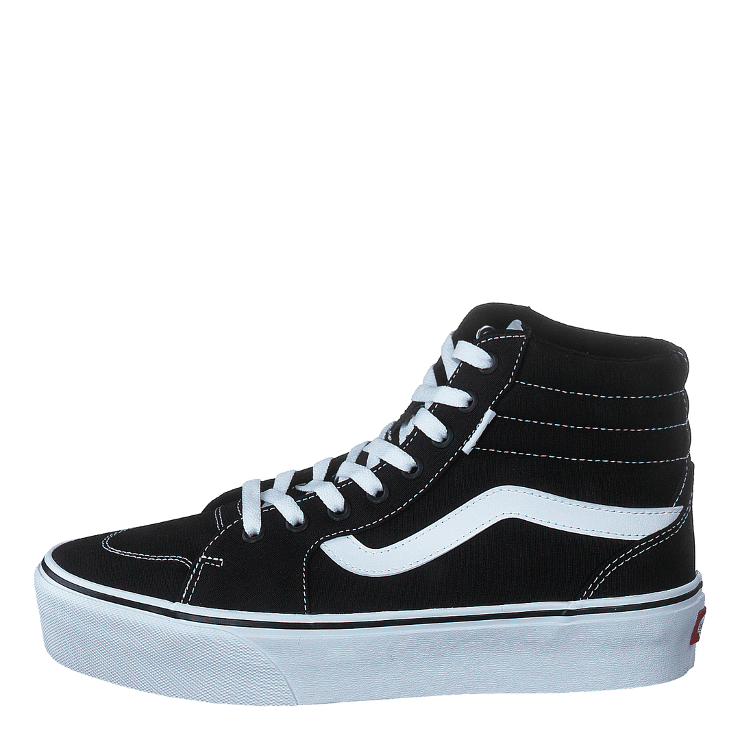 Wm Filmore Hi Platform (canvas) Black/white - Heppo.com