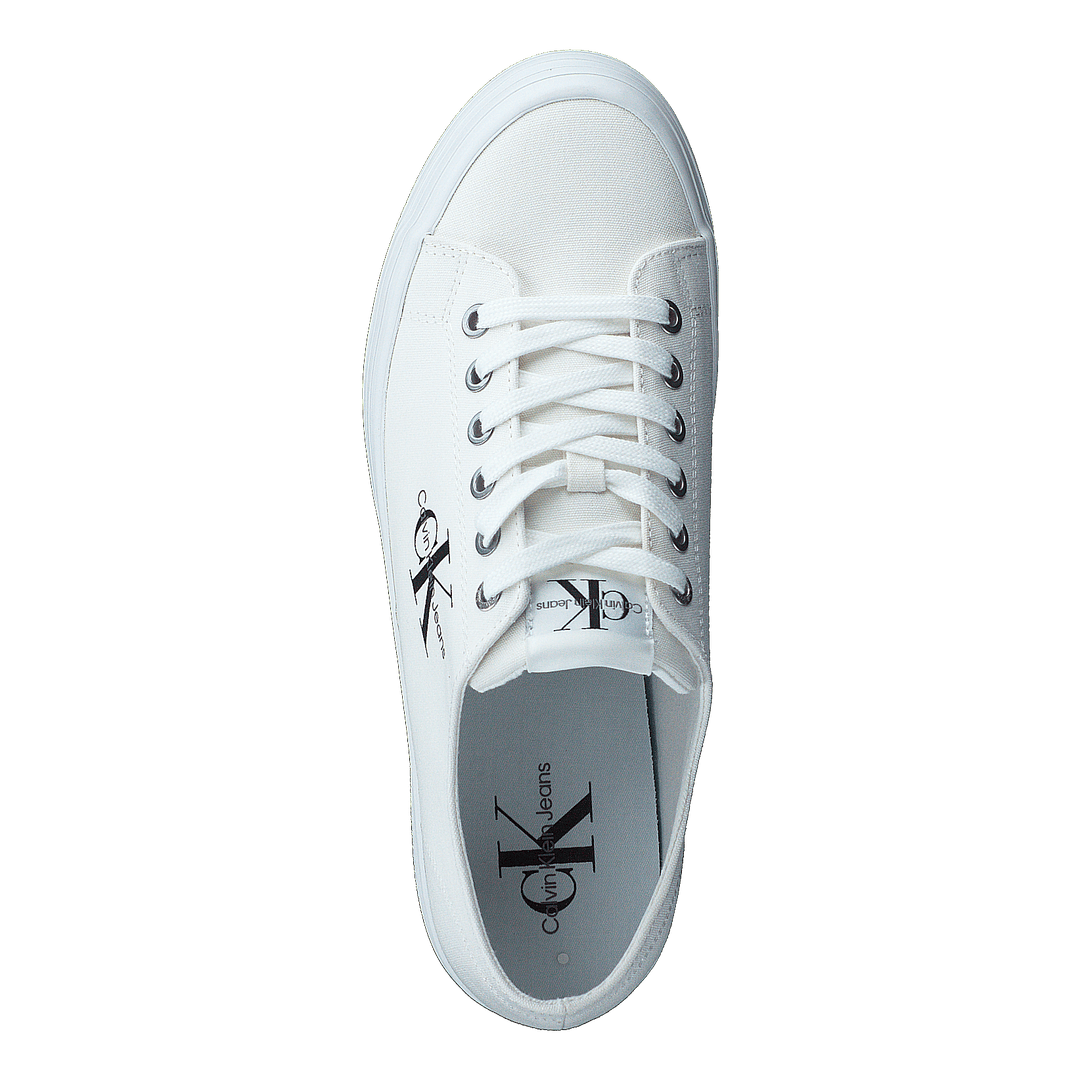 Vulcanized Flatform Laceup Co Bright White