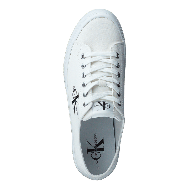 Vulcanized Flatform Laceup Co Bright White