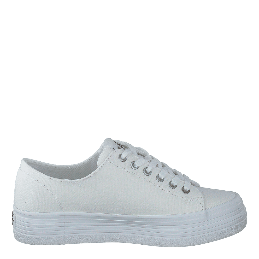 Vulcanized Flatform Laceup Co Bright White