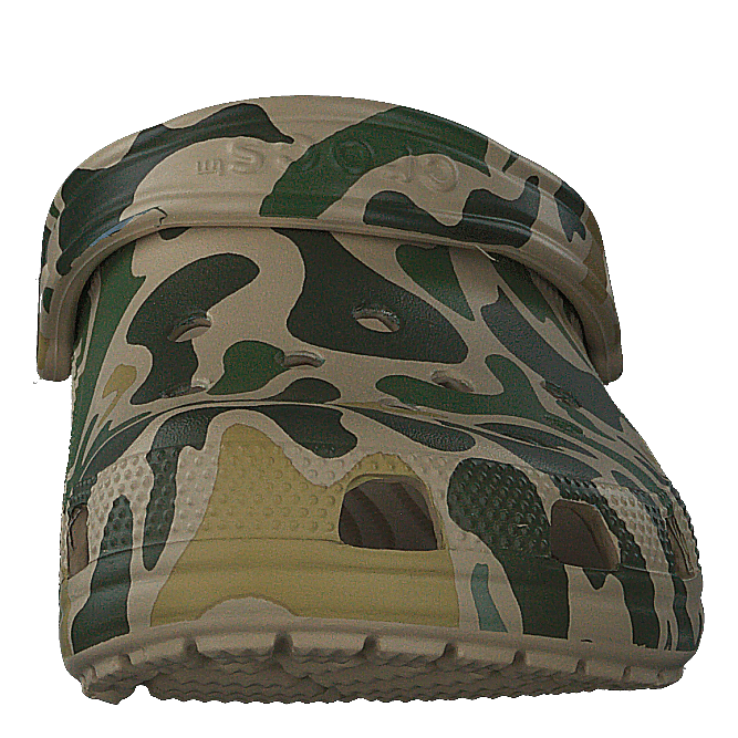 Classic Printed Camo Clog Chai / Tan