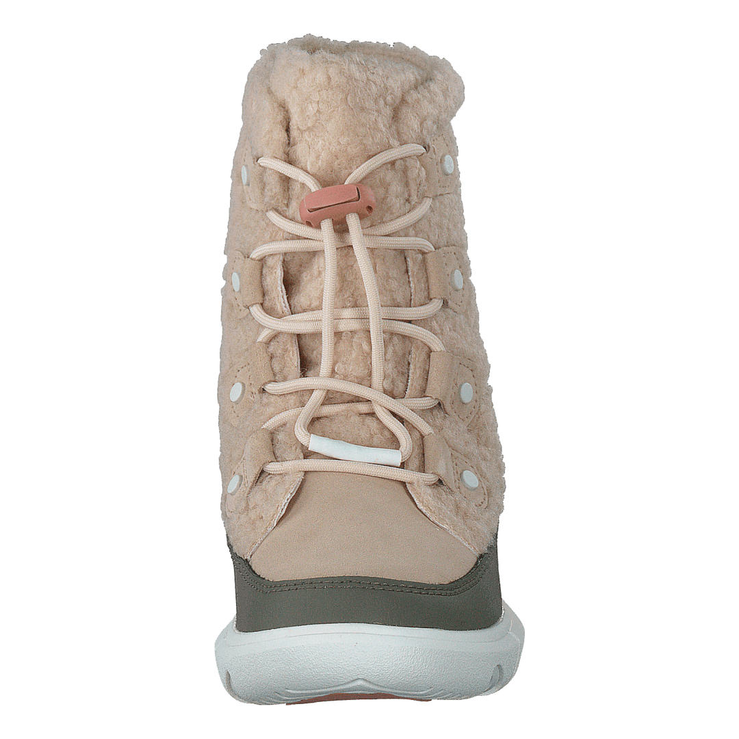 Youth Sorel Explorer Cozy Nova Sand, Stone Green - Heppo.com