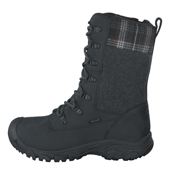 Ke Ke Greta Tall Boot Wp W-bla Black-black Plaid