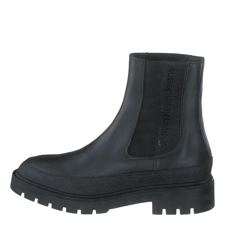 Combat Mid Chelsea Boot Rubber Black