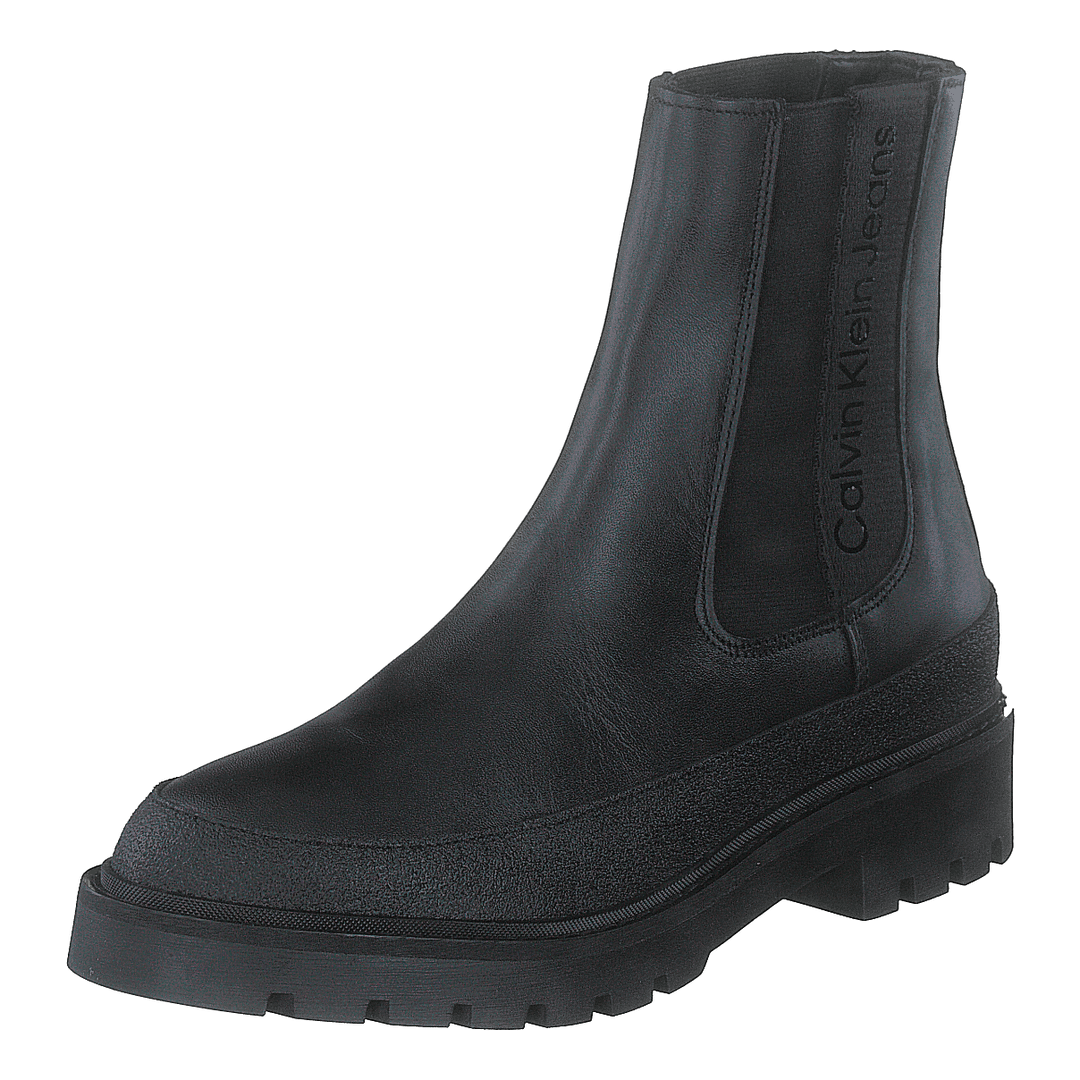 Combat Mid Chelsea Boot Rubber Black