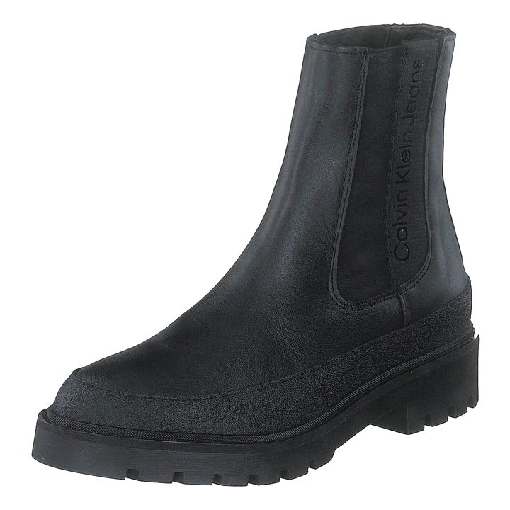 Combat Mid Chelsea Boot Rubber Black