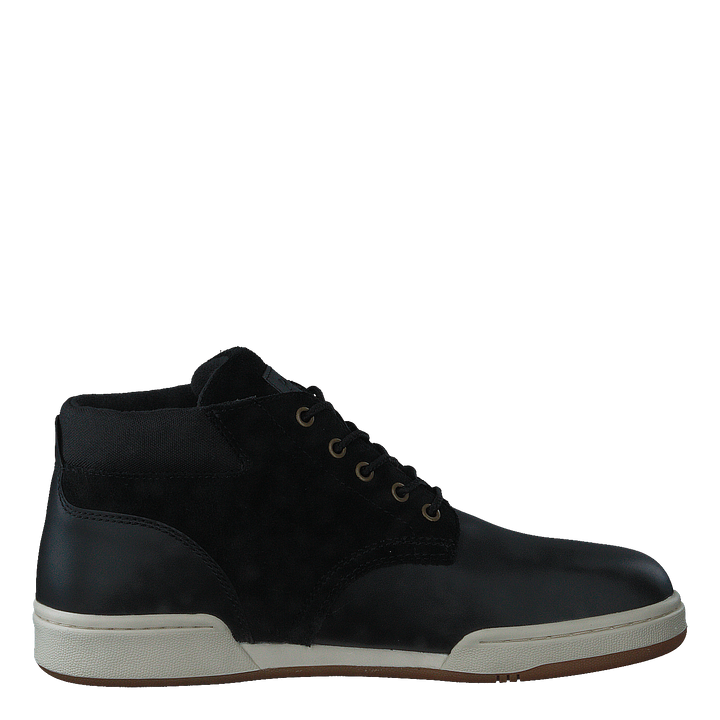 Waterproof Leather-Suede Sneaker Boot Black