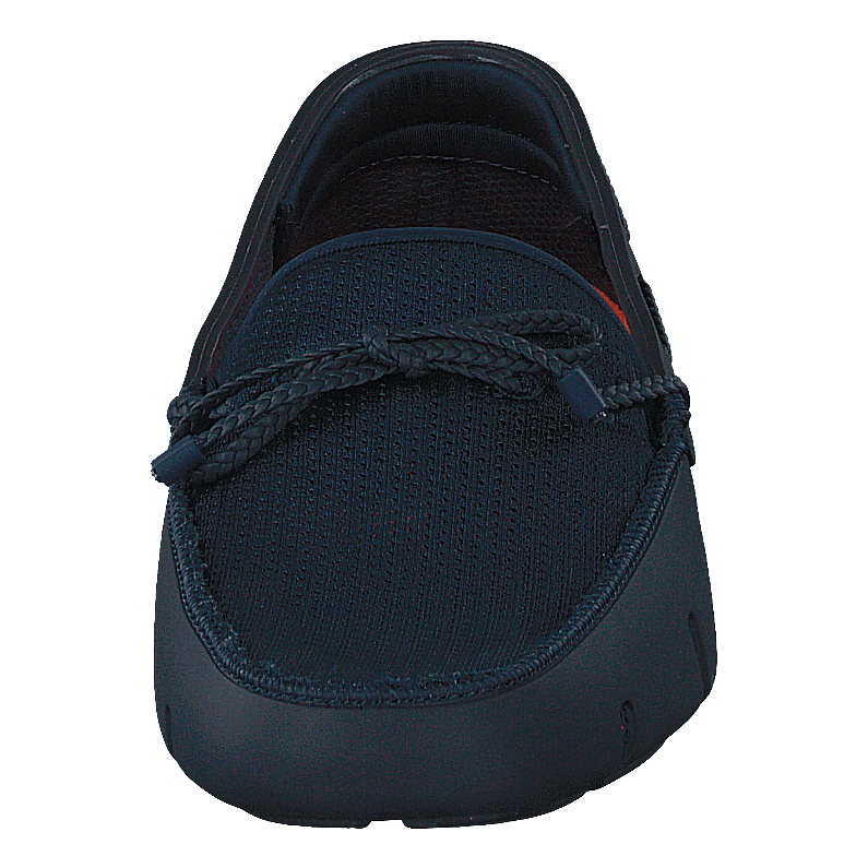 Braided Lace Loafer Navy