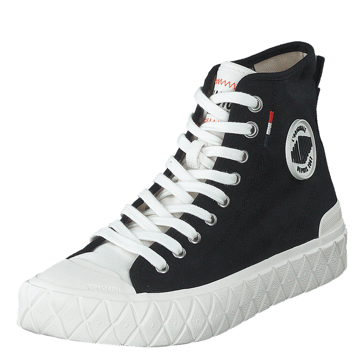 Palla Ace Cvs Mid Black/mashmalllow