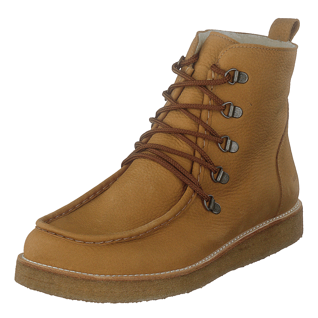 Boot With Wool Lining And Wide 2580 Camel