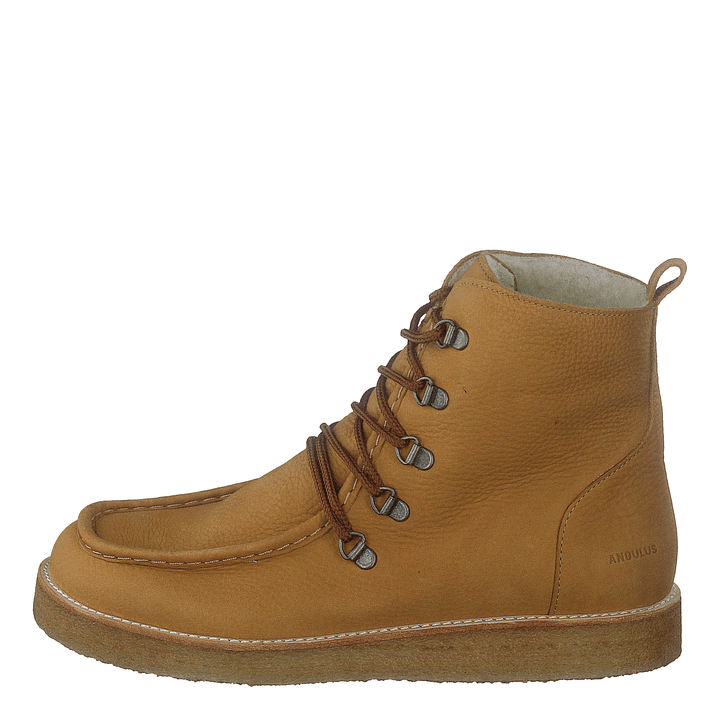 Boot With Wool Lining And Wide 2580 Camel