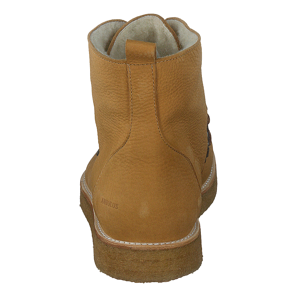 Boot With Wool Lining And Wide 2580 Camel