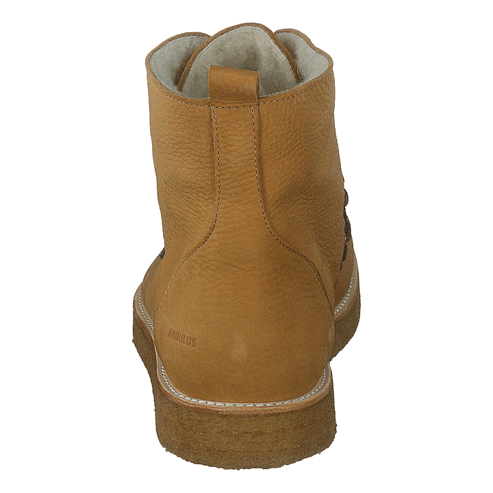 Boot With Wool Lining And Wide 2580 Camel