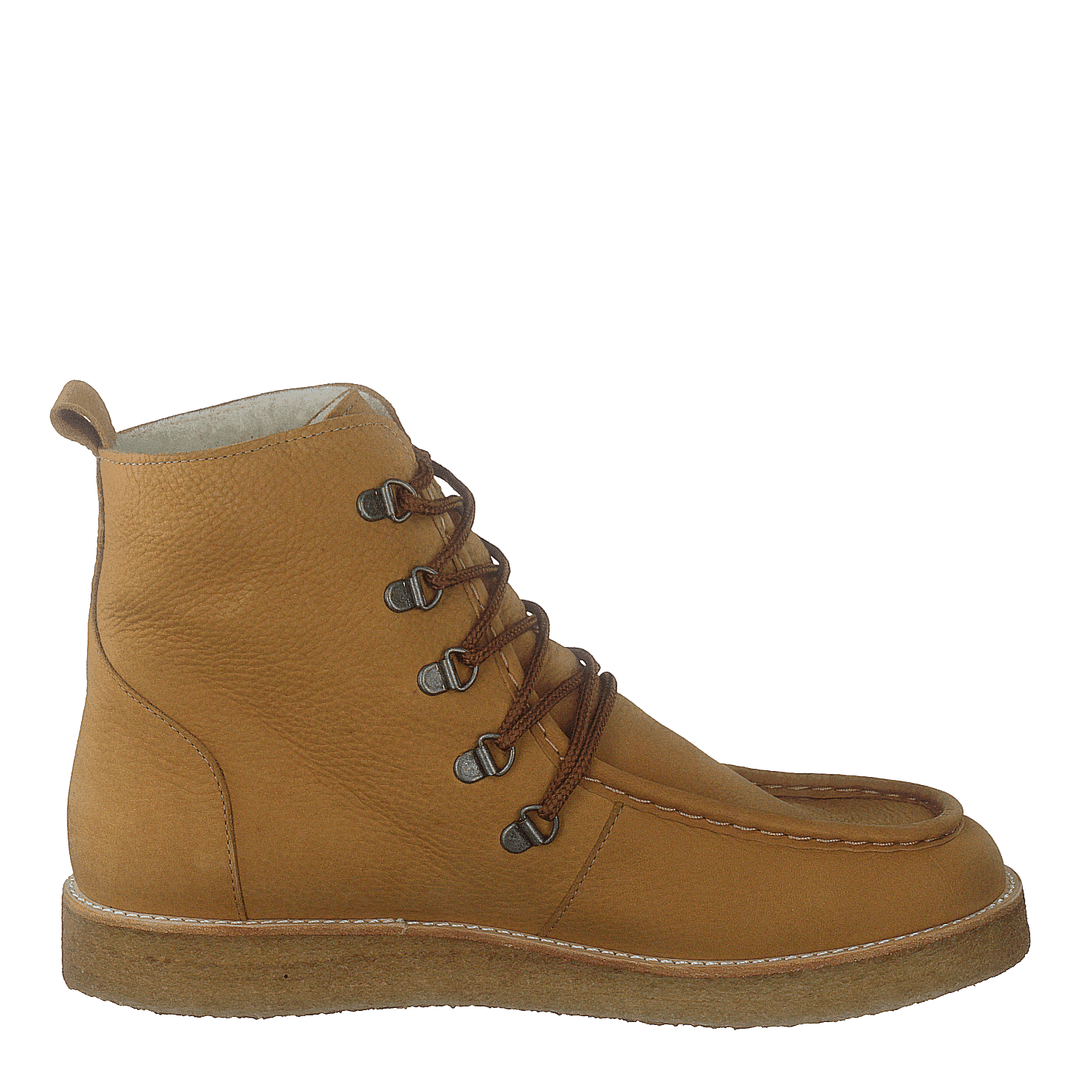 Boot With Wool Lining And Wide 2580 Camel