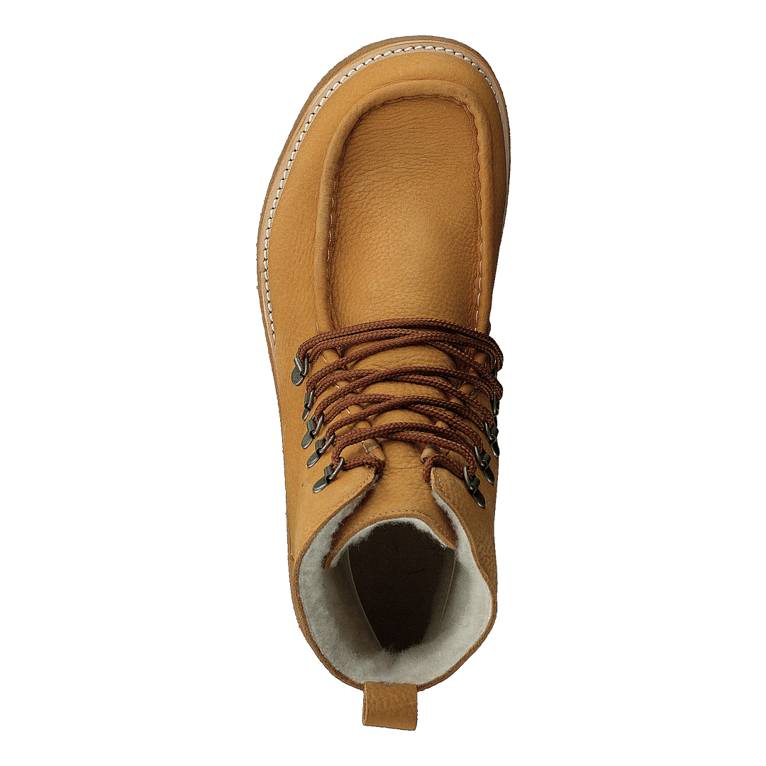 Boot With Wool Lining And Wide 2580 Camel