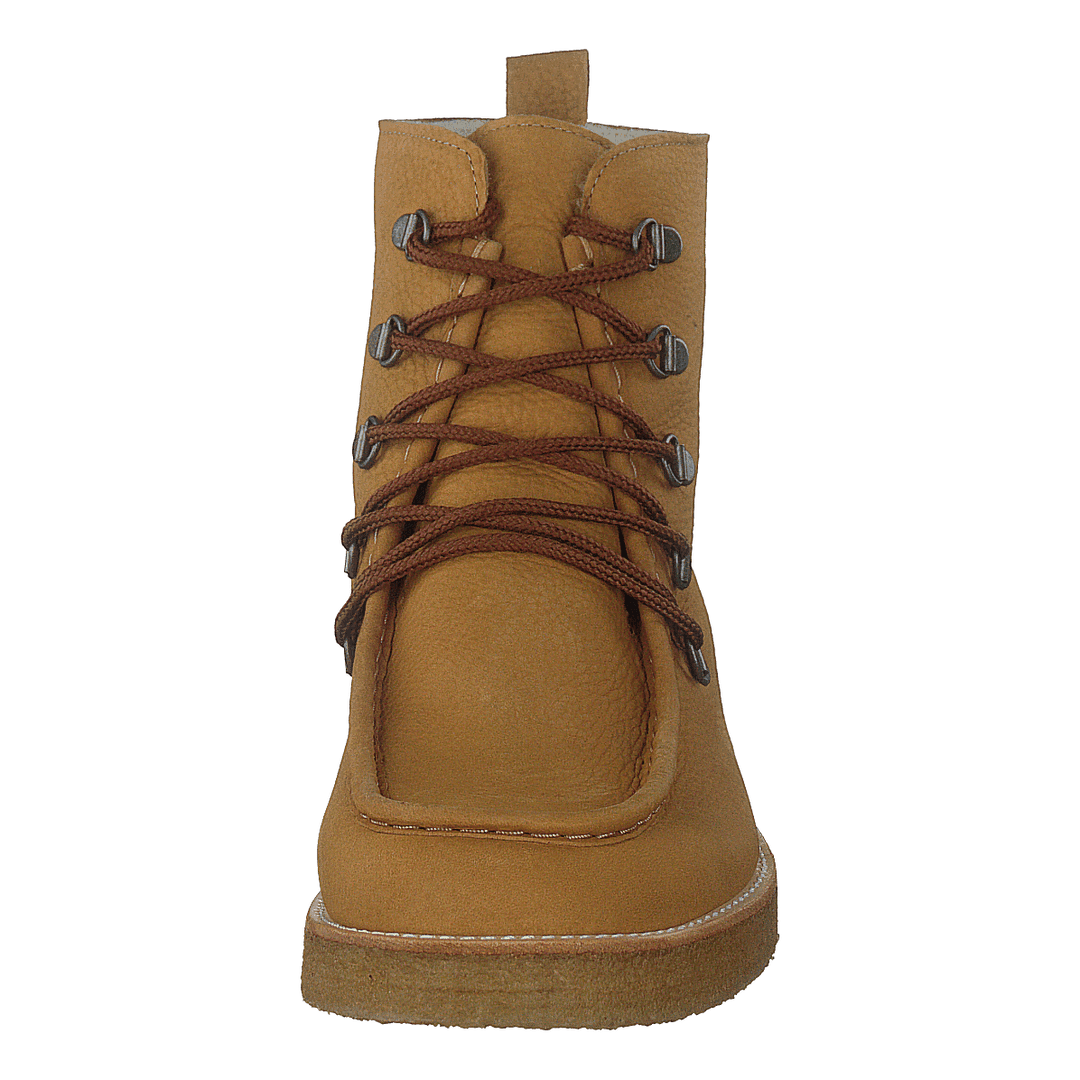 Boot With Wool Lining And Wide 2580 Camel