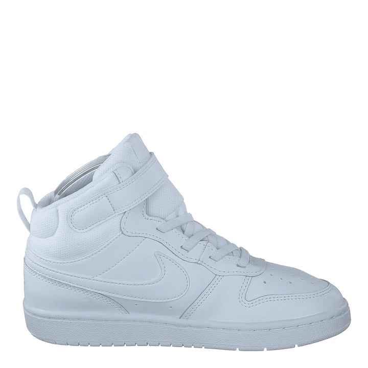 Court Borough Mid 2 Little Kids' Shoes WHITE/WHITE-WHITE
