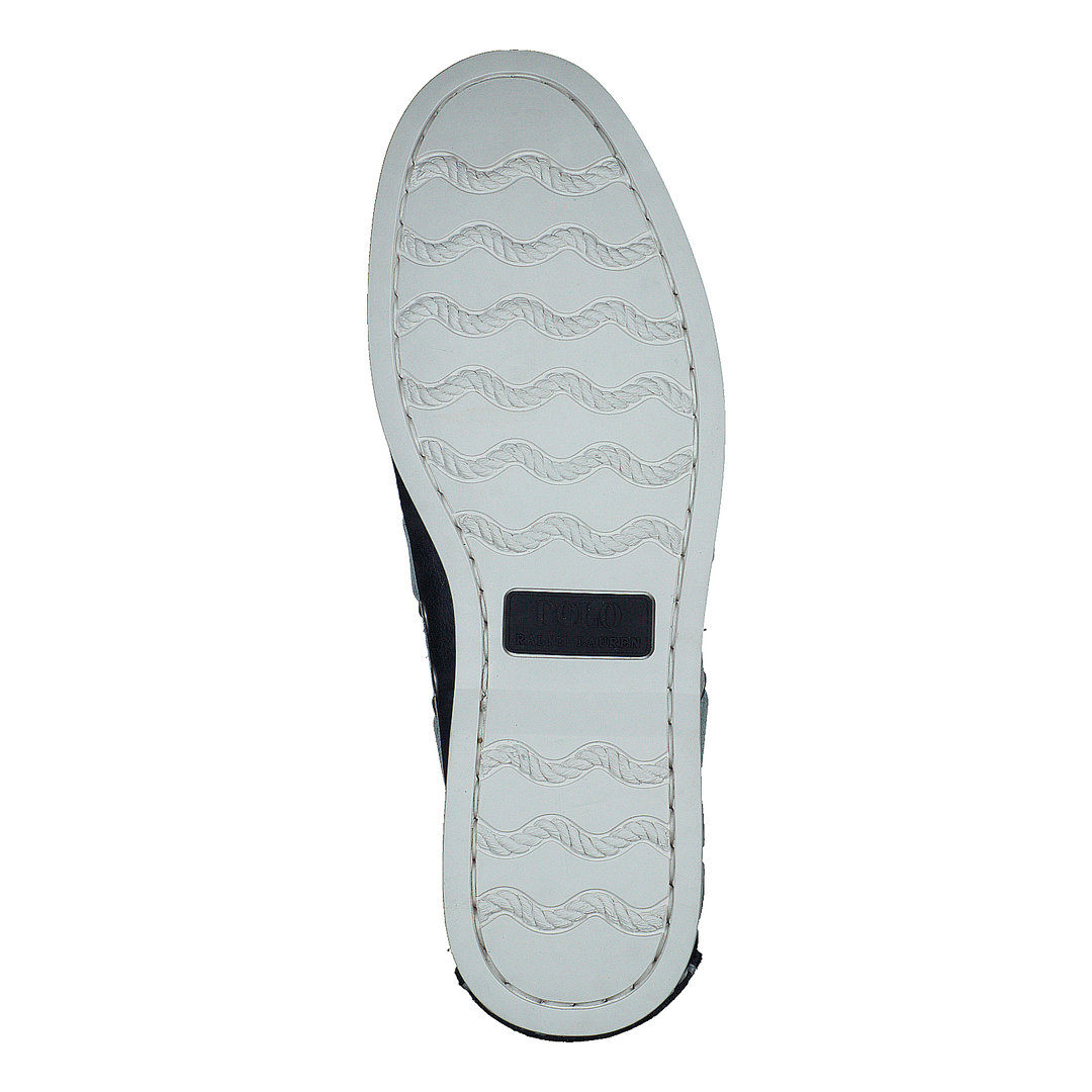 Merton Two-Tone Leather Boat Shoe Cream / Navy