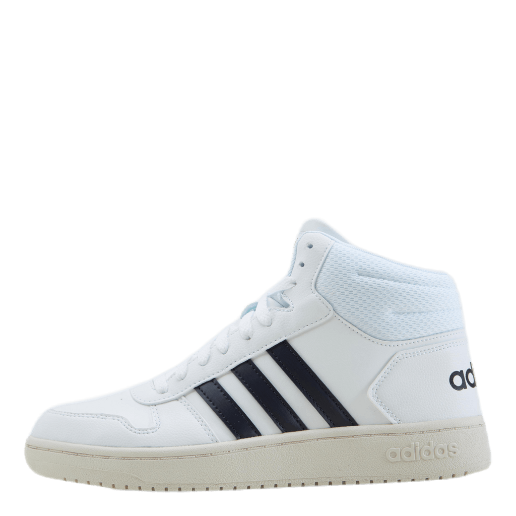 adidas Hoops 2.0 Mid Shoes Cloud White Legend Ink Cloud White Heppo