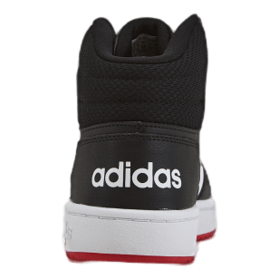 adidas Hoops 2.0 Mid Shoes Core Black Cloud White Vivid Red Heppo