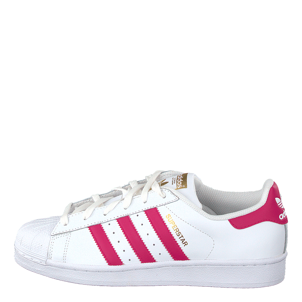 adidas Originals Superstar Foundation Jr White/Bold Pink – Heppo.com